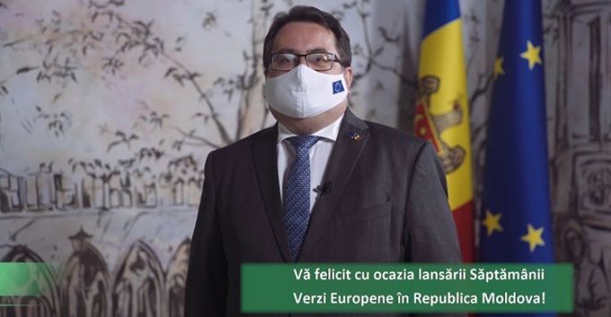 VIDEO. Uniunea Europeană a lansat Săptămâna Verde Europeană în Republica Moldova. Mesajul lui Peter Michalko, şeful delegaţiei UE la Chişinău