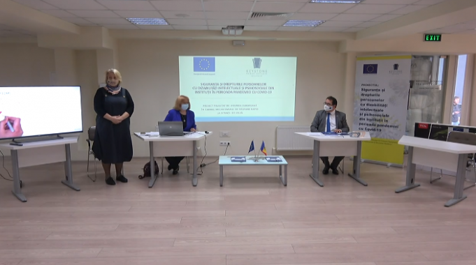 VIDEO. Lansarea proiectului "Siguranţa şi drepturile prsoanelor cu dizabilităţi şi psihosociale din instituţii, în perioada pandemiei de COVID-19", finanţat de UE