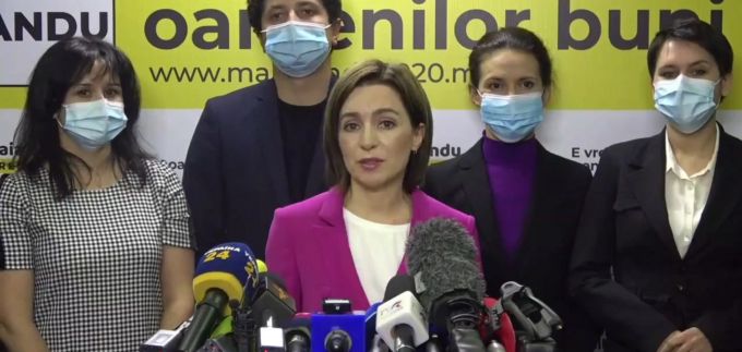 VIDEO. UPDATE. Maia Sandu, după închiderea secţiilor de votare: Am fost martorii unei mobilizări extraordinare