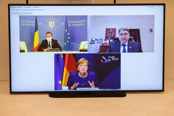 Ludovic Orban şi Angela Merkel au convenit menţinerea sprijinului României şi Germaniei pentru reformele democratice din Republica Moldova