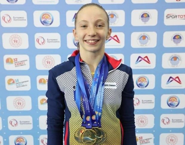 Românca Ana Bărbosu, patru medalii de aur la Europenele de gimastică pentru junioare