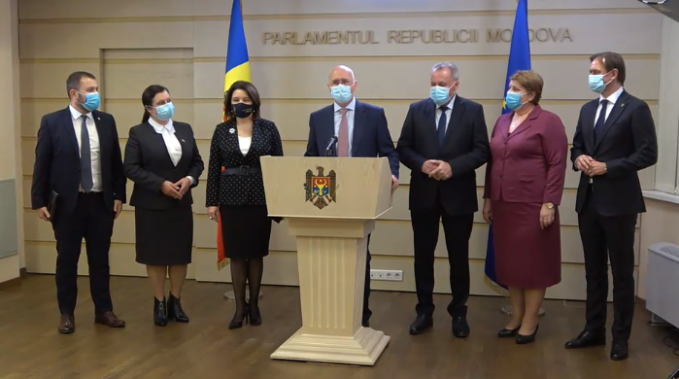 VIDEO. Pavel Filip: PD salută decizia celor din PAS şi Platforma DA de a bloca tribuna Parlamentului