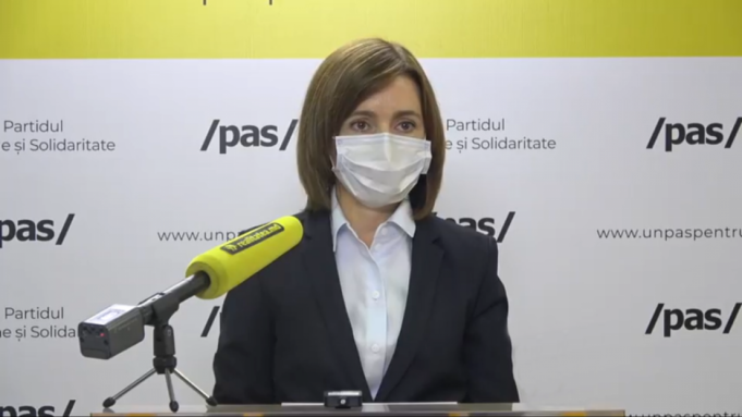 VIDEO. Maia Sandu cheamă cetăţenii duminică la protest în PMAN: Igor Dodon încearcă să se menţină la putere