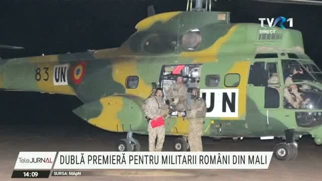 VOIDEO. Militarii români aflaţi în Mali au participat la o operaţiune de salvare pe timp de noapte