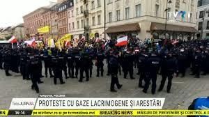 VIDEO. Reţineri după protestele din Polonia şi Germania. La Varşovia a fost arestat inclusiv un senator