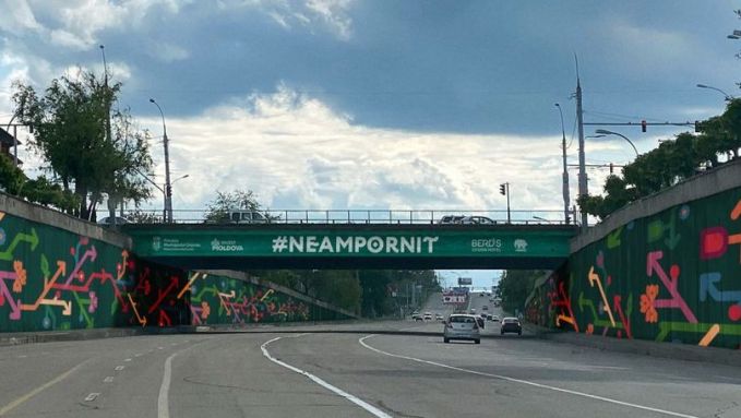 VIDEO. Evenimentul "NeamPornit  - muralul Podului de la Telecentru"
