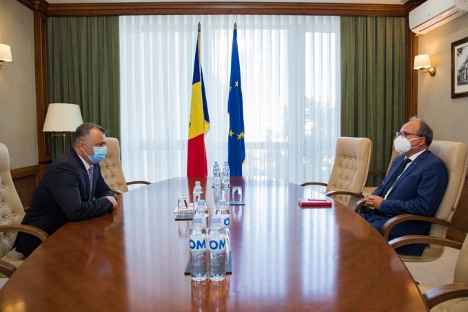 Ion Chicu a avut o întrevedere cu Ambasadorul României la Chişinău, Daniel Ioniţă