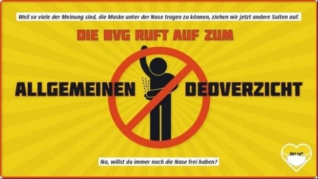 Berlin: Nu folosiţi deodorant când mergeţi cu autobuzul şi atunci veţi avea nevoie de mască