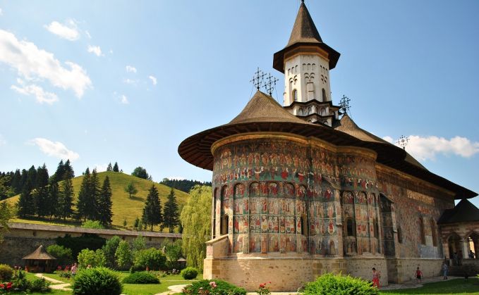 Pictura interioară de la Mănăstirea Suceviţa a fost restaurată