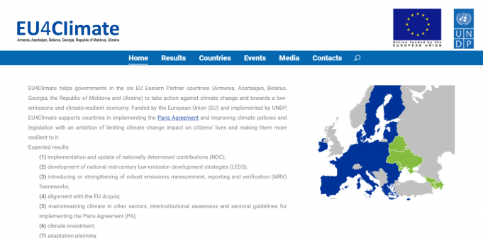 UE şi PNUD lansează un site web care reflectă îmbunătăţirea politicilor şi legislaţiei climatice în ţările Parteneriatului Estic