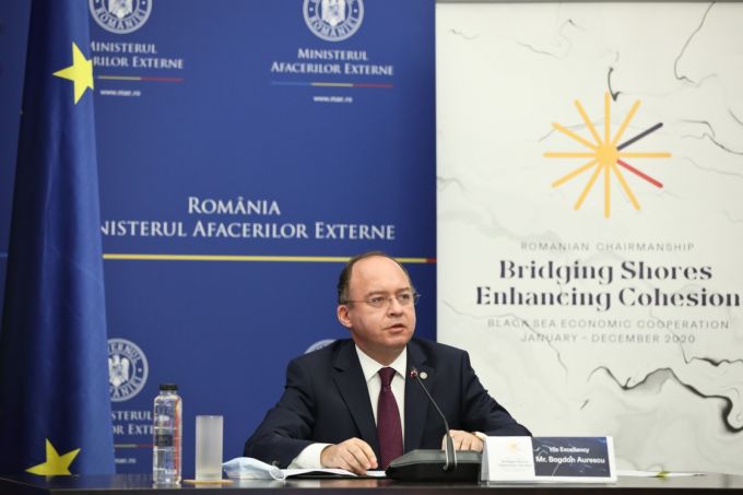 Reuniunea OCEMN: Bogdan Aurescu a menţionat sprijinul consistent pe care România l-a oferit unor state membre OCEMN, precum Republica Moldova