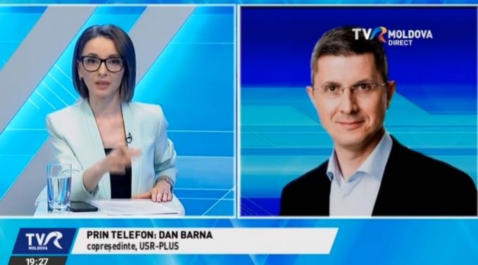Dan Barna, liderul USR, la TVR MOLDOVA, despre victoria lui Nicuşor Dan la Primăria Bucureşti