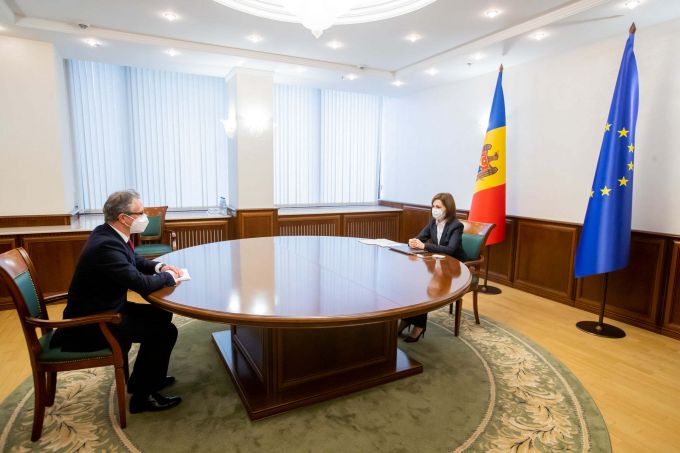 Preşedintele Maia Sandu a avut o întrevedere cu şeful Misiunii OSCE în R. Moldova. Subiectele abordate