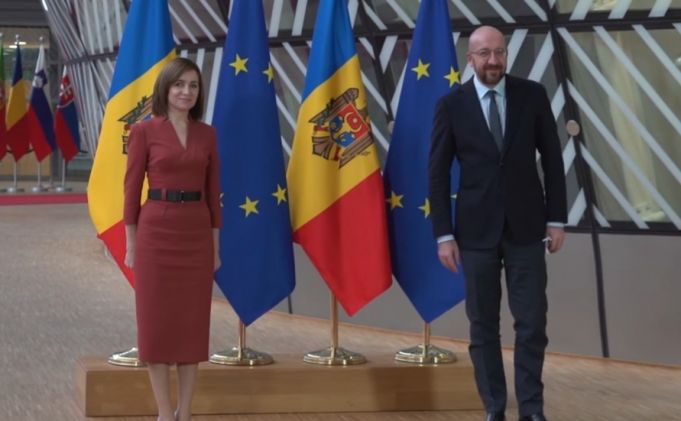 Preşedintele R. Moldova, Maia Sandu, a avut o întrevedere cu preşedintele Consiliului European