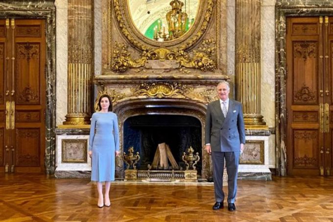 Maia Sandu, la întâlnirea cu Regele Philippe, la Bruxelles: Belgia a devenit a doua casă pentru mulţi cetăţeni ai Republicii Moldova