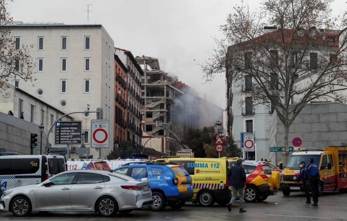 VIDEO. O explozie puternică a distrus un bloc din Madrid. Sunt cel puţin 6 victime