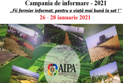 AIPA iniţiază o campanie de informare: ”Fii fermier informat, pentru o viaţă mai bună la sat!”
