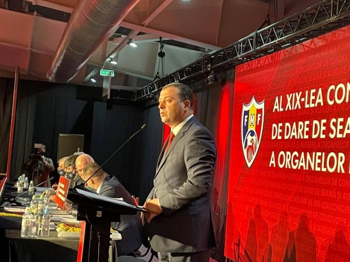 Leonid Oleinicenco, reales la şefia Federaţiei Moldoveneşti de Fotbal pentru alţi 4 ani