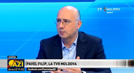 Liderul PDM, Pavel Filip, la Punctul pe Azi de la TVR MOLDOVA