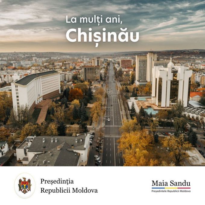 Preşedintele Maia Sandu, în mesajul prilejuit de Hramul municipiului Chişinău: Este oraşul care ştie să sărbătorească, dar şi să lupte