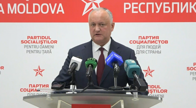 VIDEO. Socialistul Igor Dodon renunţă la mandatul de deputat în Parlamentul R. Moldova