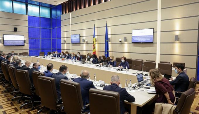 Vicepreşedintele Parlamentului, Mihail Popşoi, întrevedere cu membrii delegaţiei Senatului şi Camerei Deputaţilor din Parlamentul României. Subiectele discutate