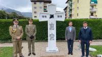 FOTO. Monument al eroilor români din Primul Război Mondial, ridicat la Bolzano, Italia