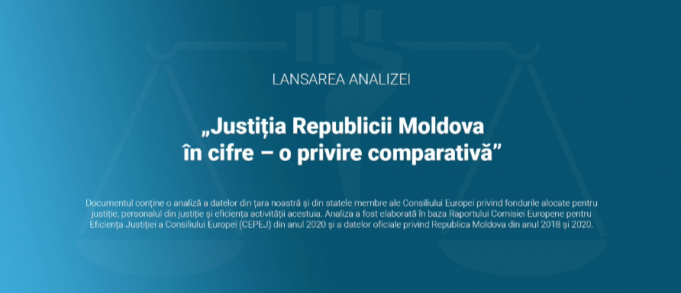 VIDEO. Prezentarea analizei Centrului de Resurse Juridice din Moldova „Justiţia Republicii Moldova în cifre – o privire comparativă”