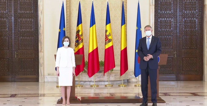 VIDEO. UPDATE. Declaraţii de presă susţinute de Preşedintele României, Klaus Iohannis, şi Preşedintele Republicii Moldova, Maia Sandu