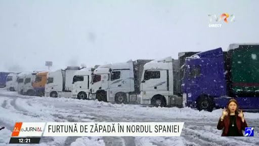 VIDEO. Furtună puternică de zăpadă în Spania, viscol şi inundaţii în Franţa, temperaturi scăzute la Moscova