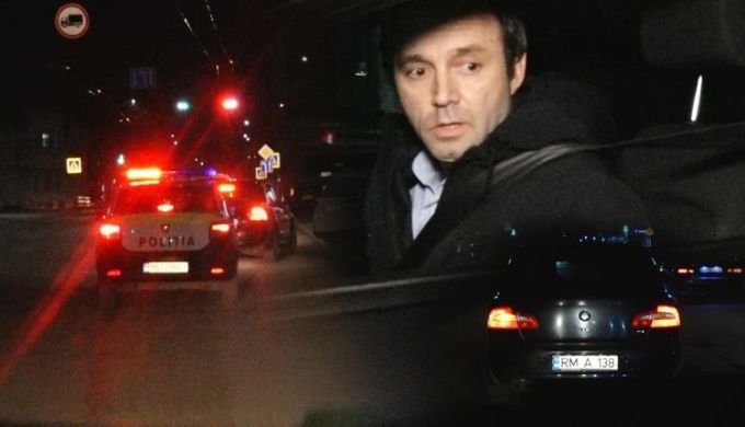 VIDEO. Cum a fost reţinut beat la volan preşedintele raionului Făleşti, socialistul Sergiu Fîntînă