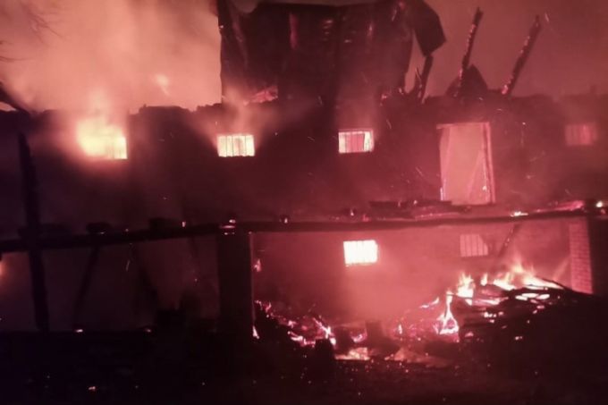 Două tone de cereale au fost distruse într-un incendiu la Mănăstirea Hârjauca