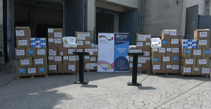VIDEO. OMS şi Ambasada Germaniei donează Republicii Moldova echipamente de protecţie în valoare de peste 700.000 $