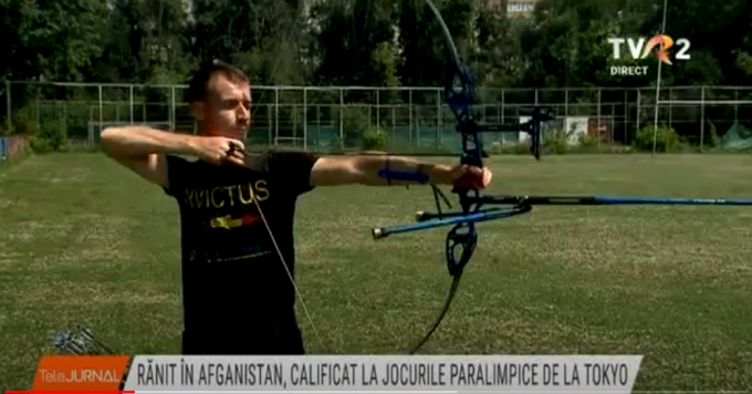 VIDEO. Un militar român rănit în Afganistan va reprezenta în premieră România la arc, la Jocurile Paralimpice de la Tokyo