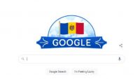 FOTO. De ziua independenţei, Google şi-a actualizat doodle în drapelul de stat al Republicii Moldova