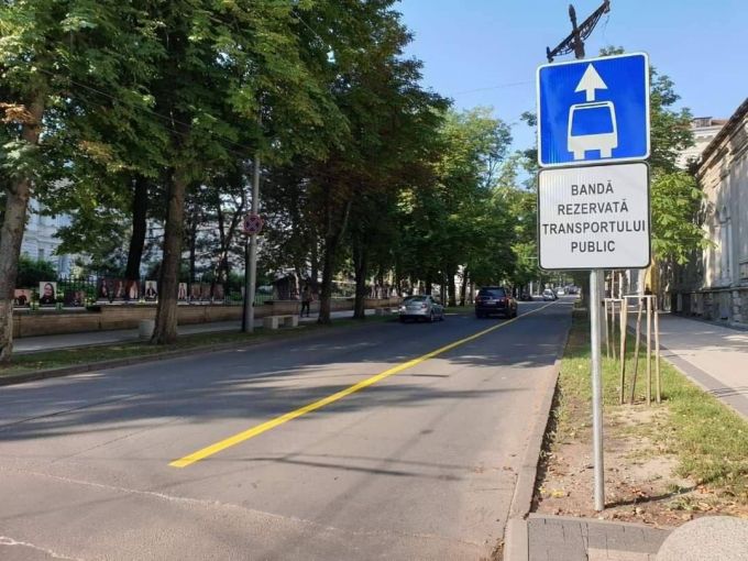 Municipalitatea intenţionează să amenajeze alte trei benzi de circulaţie dedicate transportului public din Chişinău