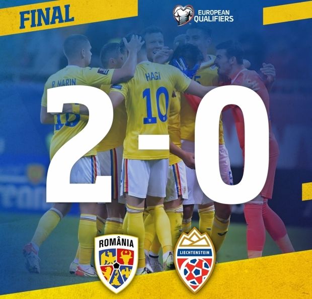 România a obţinut o victorie fără emoţii, 2-0, cu Lichtenstein, în preliminariile CM 2022