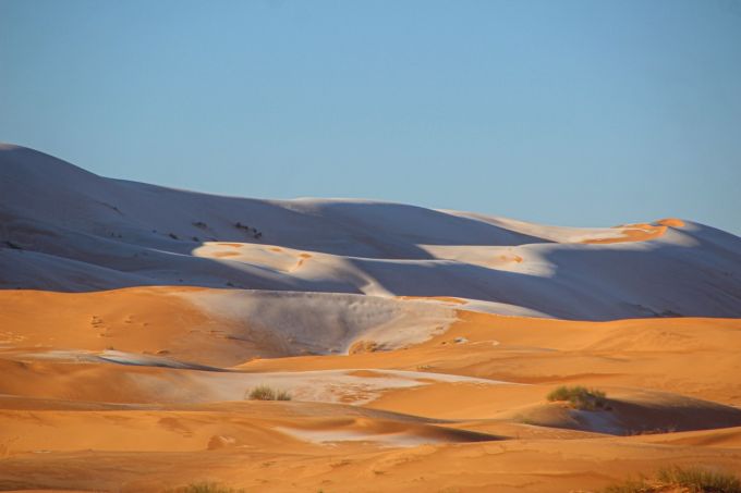 FOTO. A nins în deşertul Sahara