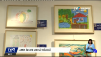 "Lumea în care vreau să trăiesc" este genericul expoziţiei de desene, semnate de copii internaţi la Institutul Oncologic