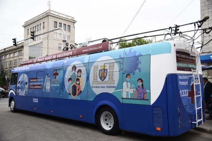 Unde se pot imuniza anti-covid cetăţenii, astăzi, 1 februarie, la cele două puncte de vaccinare mobile din Chişinău