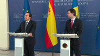 Ministrul de externe al Spaniei, aflat în vizită la Chişinău, anunţă că ţara sa va ajuta R. Moldova în gestionarea crizei umanitare