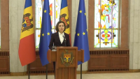 VIDEO. UPDATE. Preşedintele R. Moldova, Maia Sandu: Am promulgat legea care interzice folosirea simbolurilor agresiunii Ruse în Ucraina