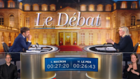Sondaj: Macron, mai convingător decât Le Pen în dezbaterea televizată