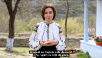 VIDEO. Mesajul preşedintelui Maia Sandu cu ocazia sărbătorilor de Paşte: Să întâlnim Învierea Domnului cu speranţă şi credinţă în biruinţa binelui asupra răului
