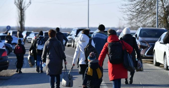Palanca, primul refugiu de război pentru mii de refugiaţi din Ucraina, la intrarea în R. Moldova