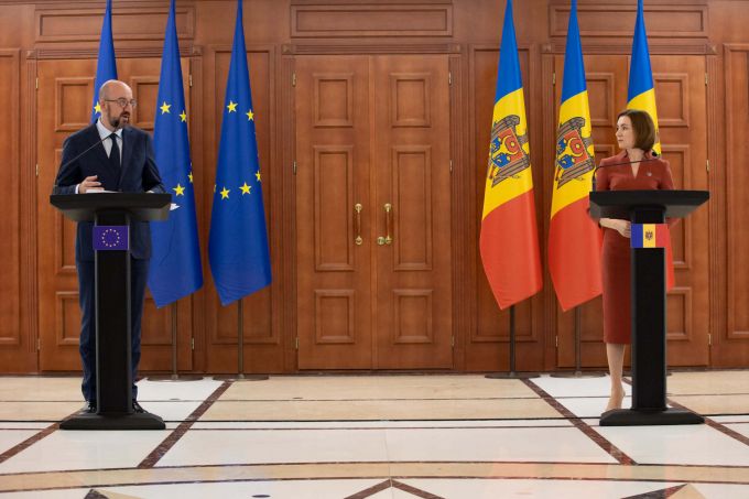 VIDEO. Preşedintele Consiliului European, Charles Michel, la Chişinău: Este datoria noastră să ajutăm R. Moldova. Susţinerea noastră economică şi politică va continua